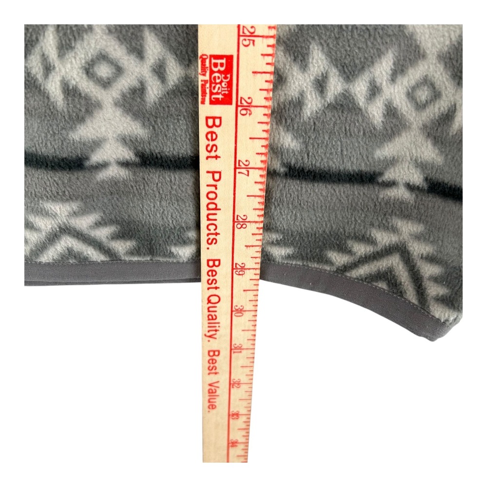 Southern Grit Pullover Fleece Aztec Geometric Navajo Western Gray Mens Medium - Picture 4 of 10